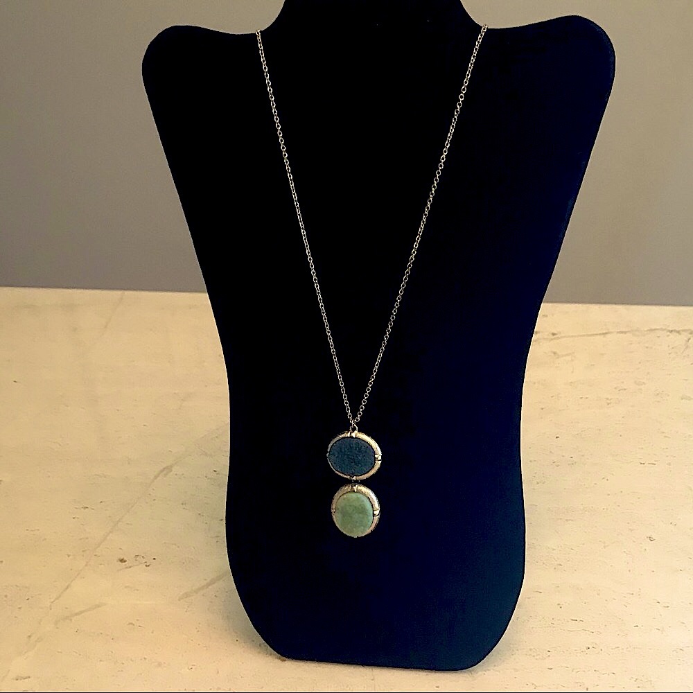 Druzy Matte Gold Necklace